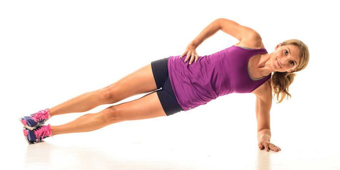 Übung „Lateral Plank“.